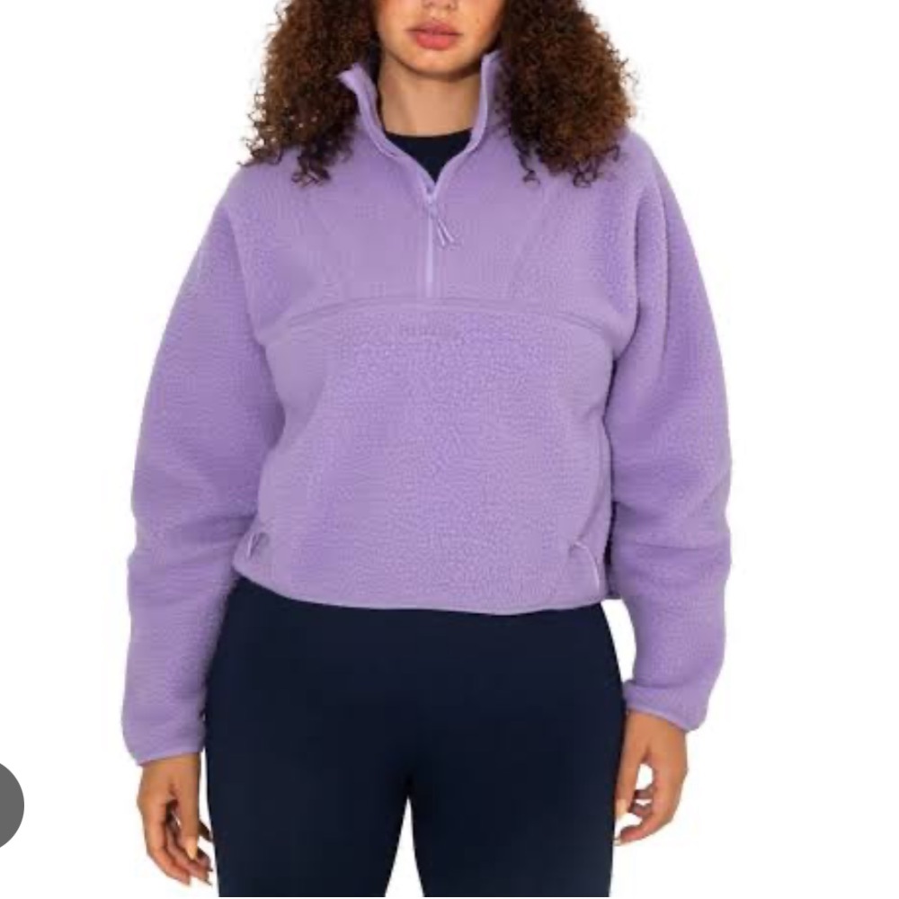 Halfdays Pieper Fleece Jacket in Disco Purple, size XS
